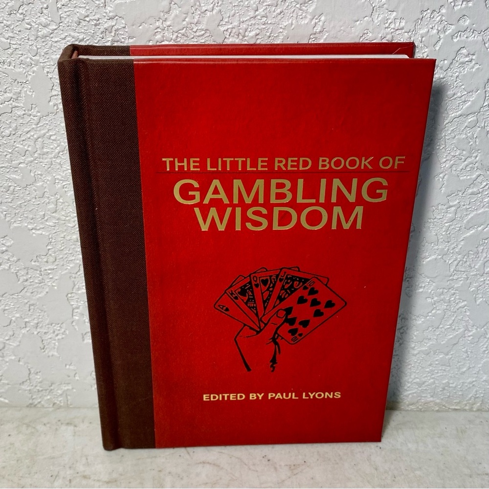The Little Red Book of Gambling Wisdom by Paul Lyons (2012, Hardcover) First Ed.